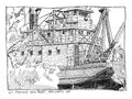 Snag Boat Postcard